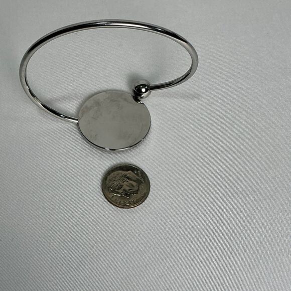 Louis Vuitton Monogram canvas Stainless Steel Bendable Bangle Bracelet Swarovski - Picture 10 of 13